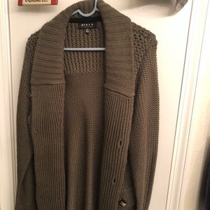 Forever 21 Sage Green Men’s Woven Cardigan